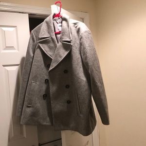 Brand new women’s grey pea coat